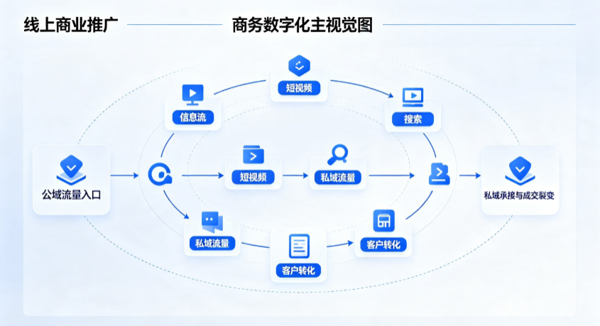 郏县线上商业推广怎么做？全域流量闭环搭建与低成本转化实战指南